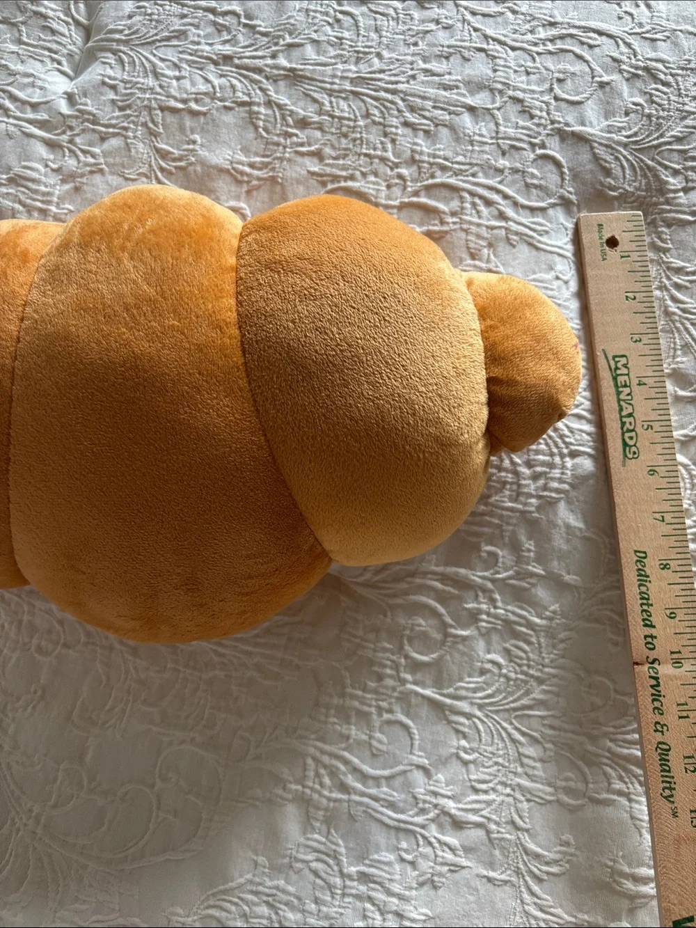 Croissant Decorative Plush Throw Pillow novelty pastry